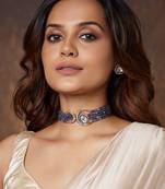 Beaded Blue Antique Necklace Set