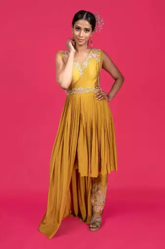 Mustard Pant Set