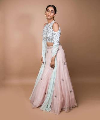 Crystal Embroidered Lehenga Set 2
