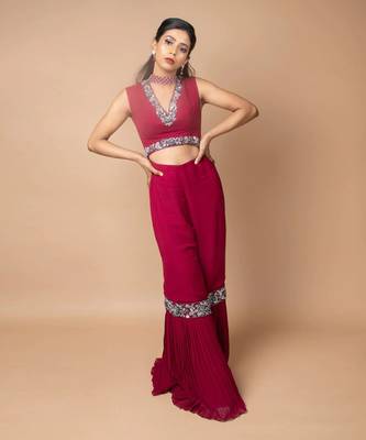 Burgundy Jumpsuit 1