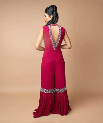 Burgundy Jumpsuit 3