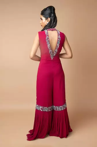 Burgundy Jumpsuit