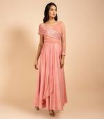 Assymteric One Shoulder Gown