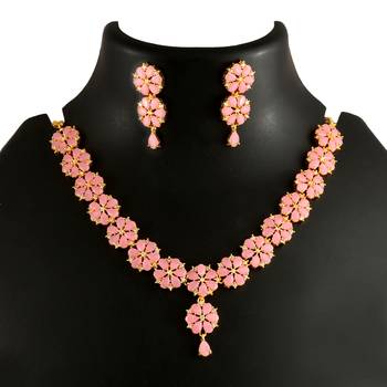 Pink necklaces 1