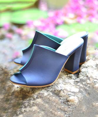 Sole Stories_Two Toned Mules In Blue 1