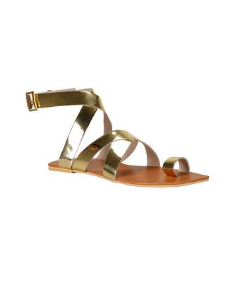 Sole Stories_Criss Cross Flats In Gold 3
