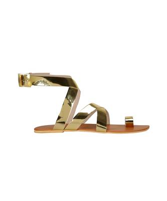 Sole Stories_Criss Cross Flats In Gold 4