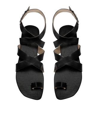Sole Stories_Criss Cross Flats In Black 2