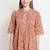 COTLAND FASHION Jaipuri Cotton Printed Flared Kurta/Kurti (X-Factor : Pintex) (Beautiful Beige - Premium Edition)