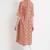 COTLAND FASHION Jaipuri Cotton Printed Flared Kurta/Kurti (X-Factor : Pintex) (Beautiful Beige - Premium Edition)