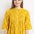 COTLAND FASHION Jaipuri Cotton Printed Flared Kurta/Kurti (X-Factor : Pintex) (Mango Yellow - Premium Edition)