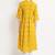 COTLAND FASHION Jaipuri Cotton Printed Flared Kurta/Kurti (X-Factor : Pintex) (Mango Yellow - Premium Edition)