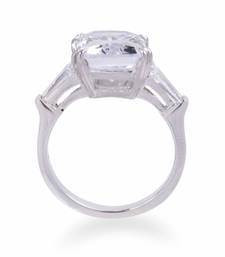 Emerald Cut Solitaire With Baguettes On Either Side