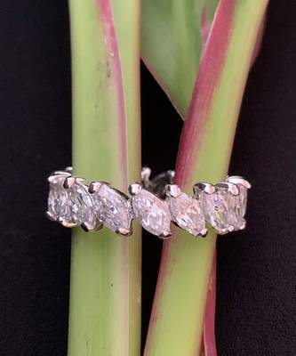 Marquise Shaped Eternity Diamond Band 4