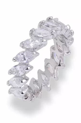 Marquise Shaped Eternity Diamond Band