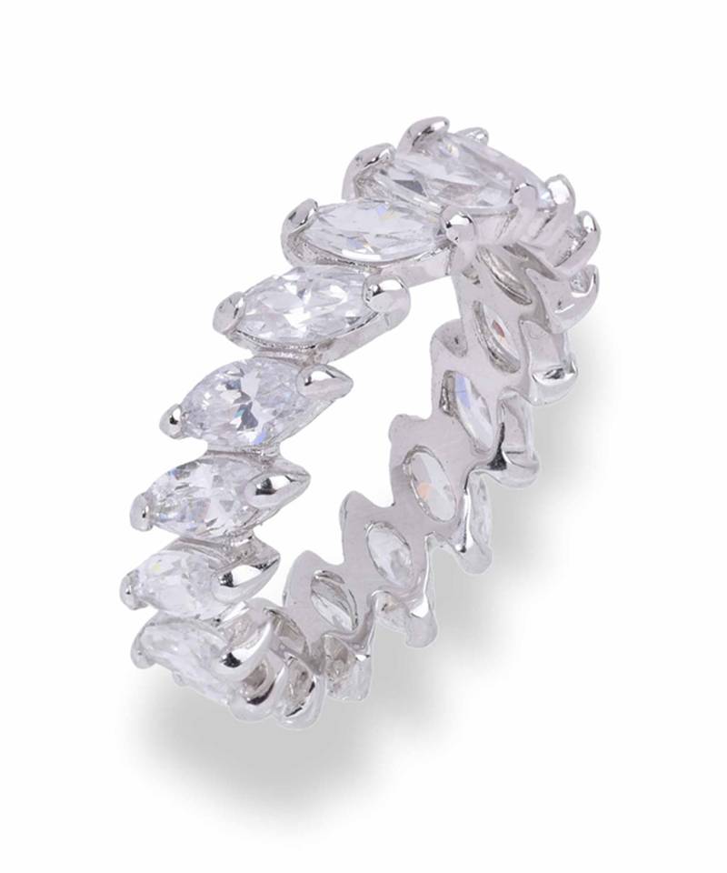 Marquise Shaped Eternity Diamond Band