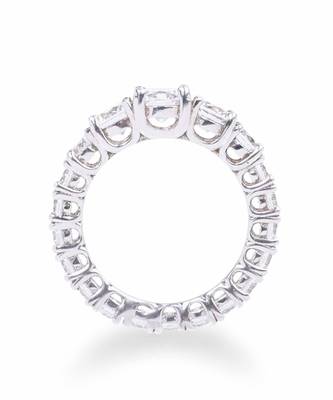 Graded Round Solitaire Eternity Band 1
