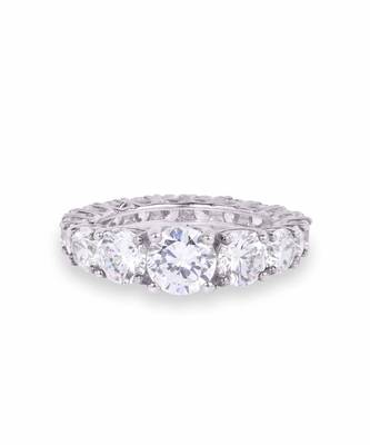 Graded Round Solitaire Eternity Band 2