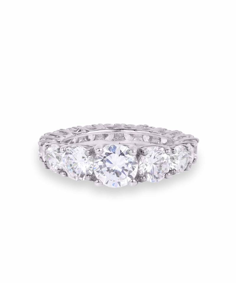 Graded Round Solitaire Eternity Band