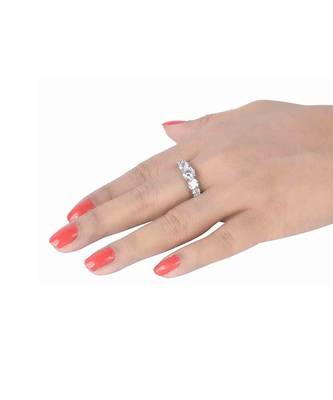 Graded Round Solitaire Eternity Band 3