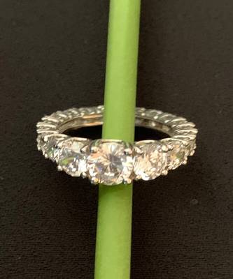 Graded Round Solitaire Eternity Band 4
