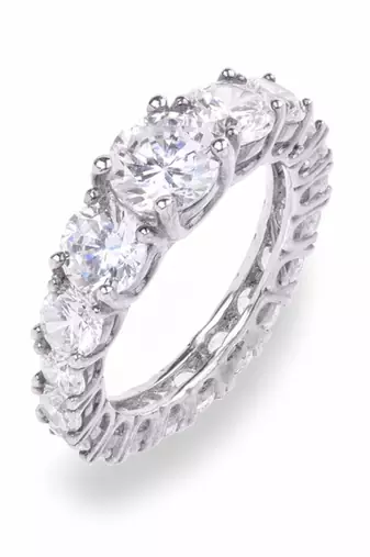 Graded Round Solitaire Eternity Band