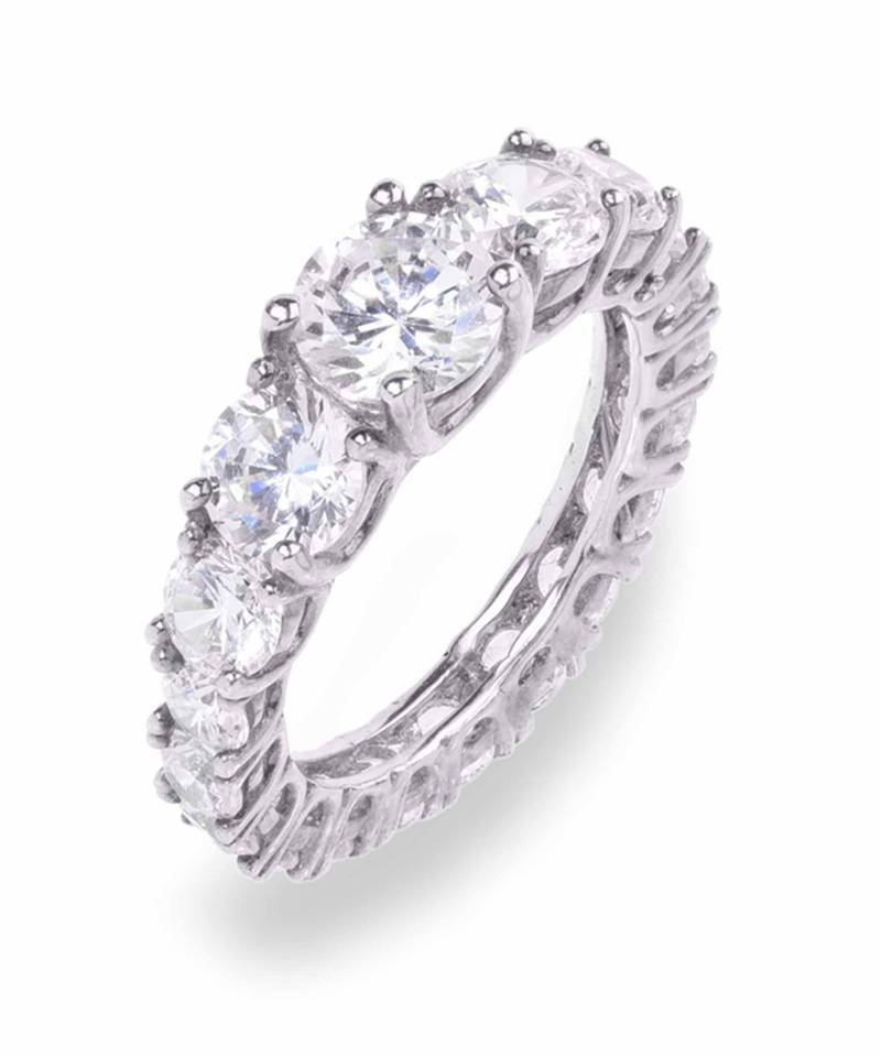 Graded Round Solitaire Eternity Band