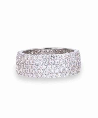 5 Rows Small Diamonds Eternity Band 2