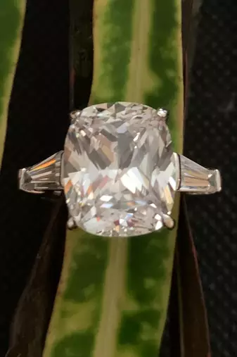 Radiant Cut Diamond With Baguettes On Either Side