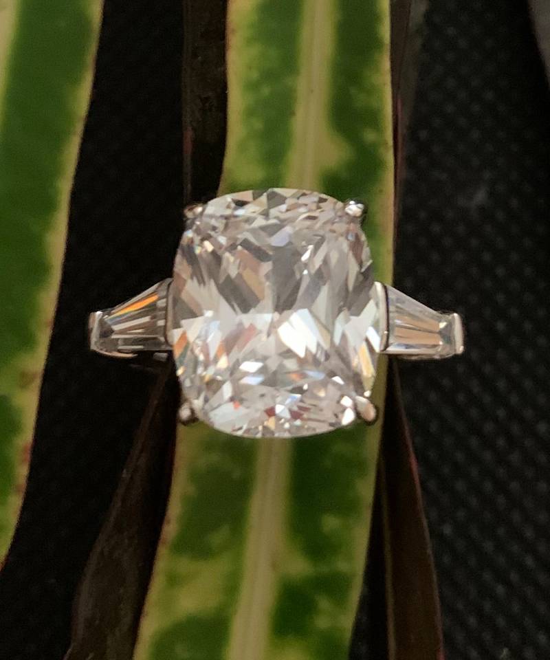 Radiant Cut Diamond With Baguettes On Either Side