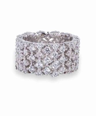 Zig Zag Diamond Eternity Band 2