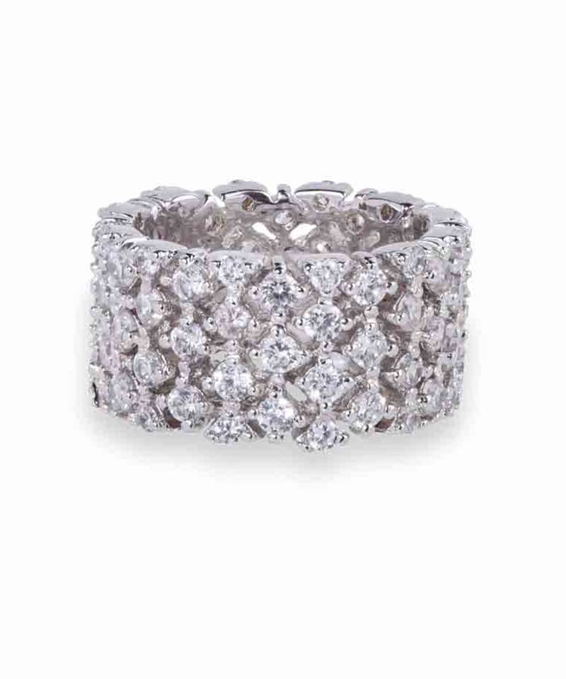 Zig Zag Diamond Eternity Band