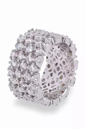 Zig Zag Diamond Eternity Band