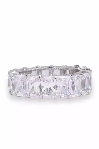 Emerald Cut Eternity Band