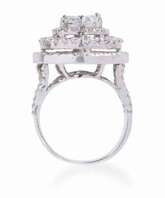Round Infused Solitaire With 3 Layer Halo 1