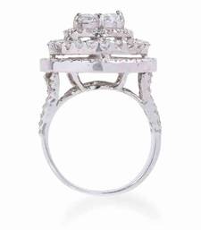 Round Infused Solitaire With 3 Layer Halo