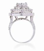 Round Infused Solitaire With 3 Layer Halo