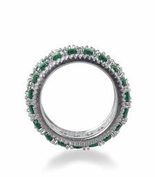 3 Row Emerald Eternity Band