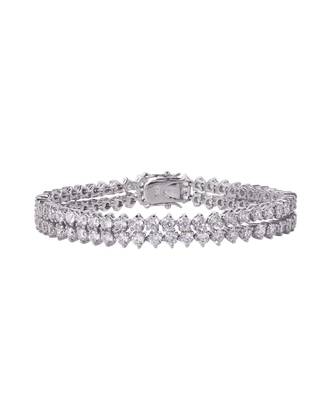 2 Row Round Solitaire Tennis Bracelet 2