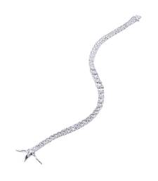Graded Round Solitaire Tennis Bracelet