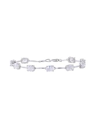 Oval Solitaire With Gap / Tennis Bracelet 2