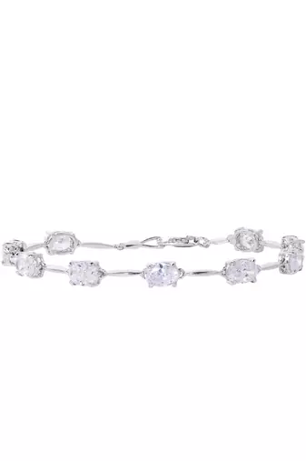 Oval Solitaire With Gap / Tennis Bracelet