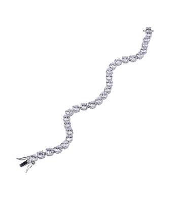Equal Round Solitaire With Slight Gap / Tennis Bracelet 1