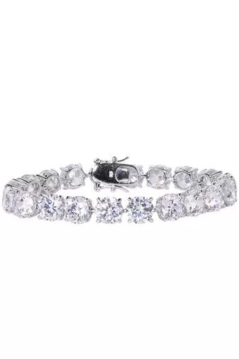 Equal Round Solitaire With Slight Gap / Tennis Bracelet