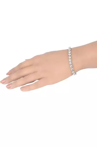 Equal Round Solitaire With Slight Gap / Tennis Bracelet