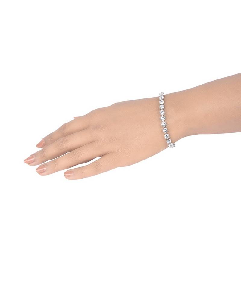 Equal Round Solitaire With Slight Gap / Tennis Bracelet