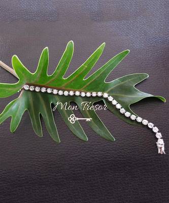 Equal Round Solitaire With Slight Gap / Tennis Bracelet 4