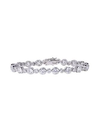 Big And Small Solitaire In Bazel Setting - Tennis Bracelet 2