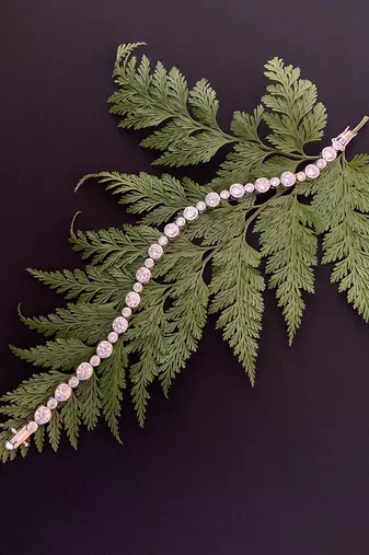 Big And Small Solitaire In Bazel Setting - Tennis Bracelet