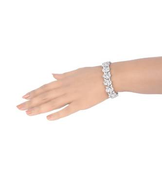 Clustered Diamond Tennis Bracelet 3